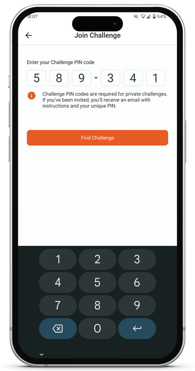 Enter Pin - VPAR app screenshot