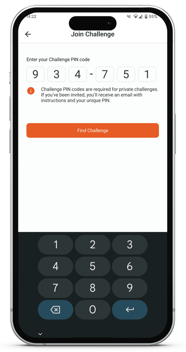 Join Challenge - VPAR app screenshot